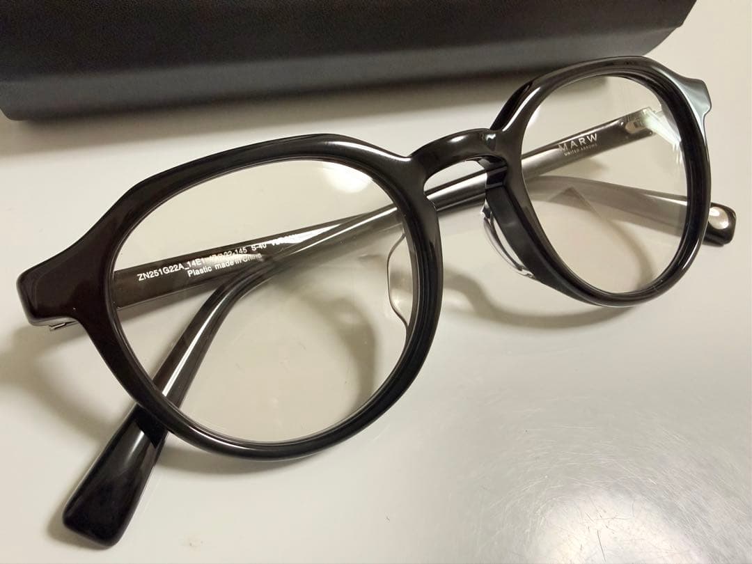 MARW UNITED ARROWS BLACKフレーム メガネ サングラス