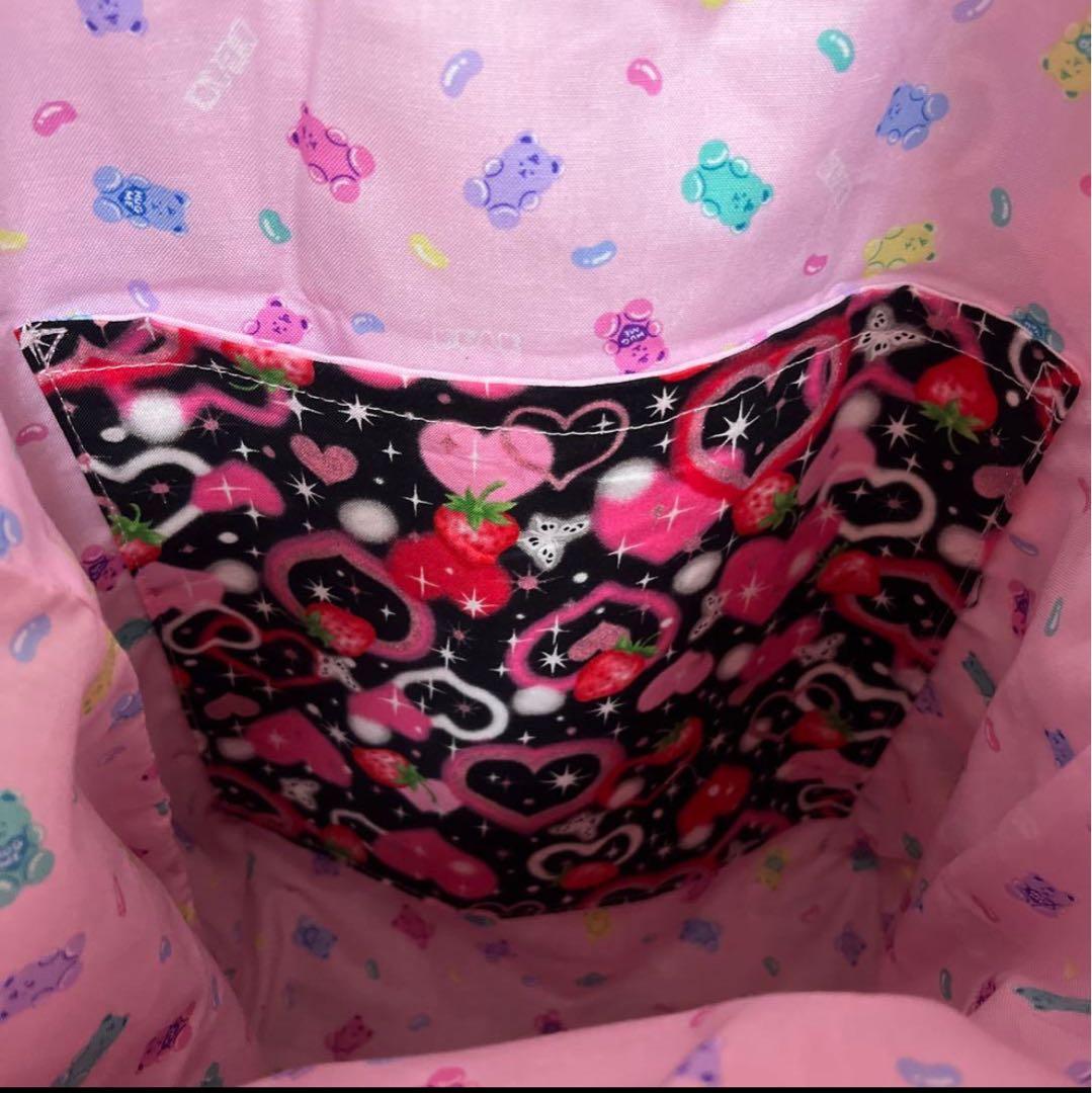 ペコ 巾着トート4点 横長トートバッグ 計5点