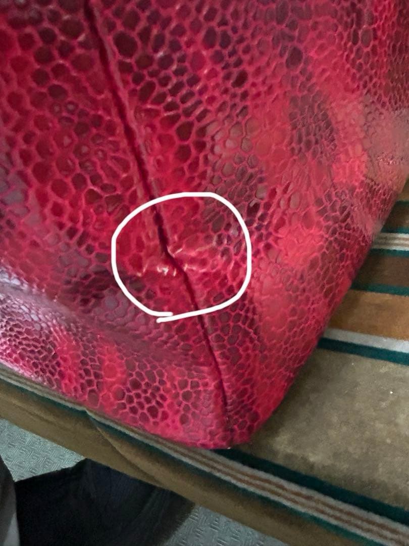 ダンスウィズドラゴン　ボストンバックショルダー付レッド