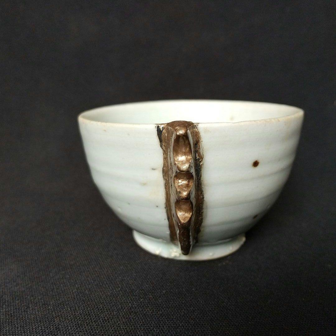 李朝  片耳杯  盃  希少  貴重  骨董  茶道具