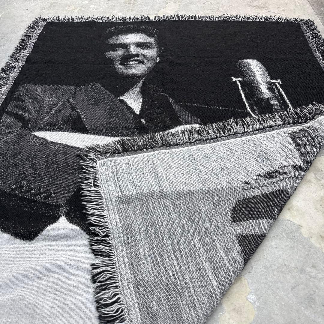 エルビスプレスリー　ブランケット　マルチカバー　ラグ　142x118