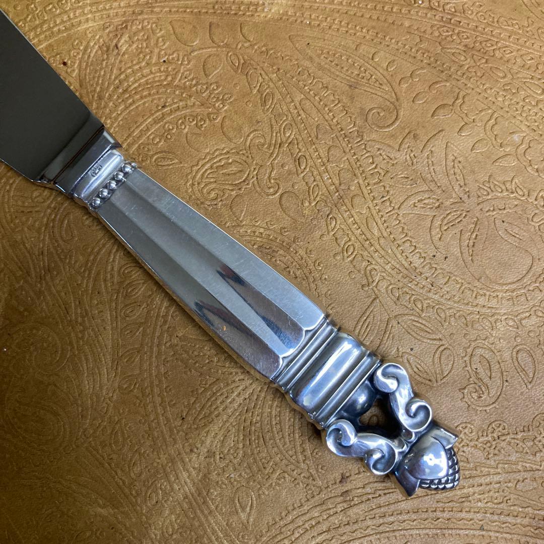 【E 】純銀 ケーキナイフ エコーン【訳あり】