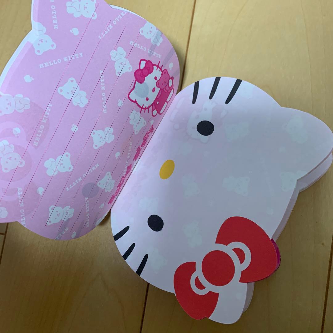 メモ帳　ハローキティ　サンリオ　平成レトロ　ダイカット　匿名配送