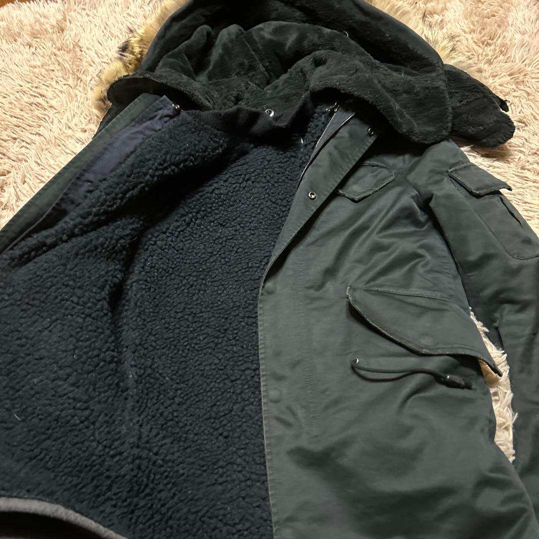 名作WJKデストロイコットンツイルモッズコートブラックS