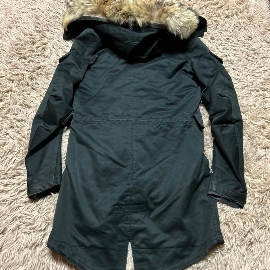 名作WJKデストロイコットンツイルモッズコートブラックS