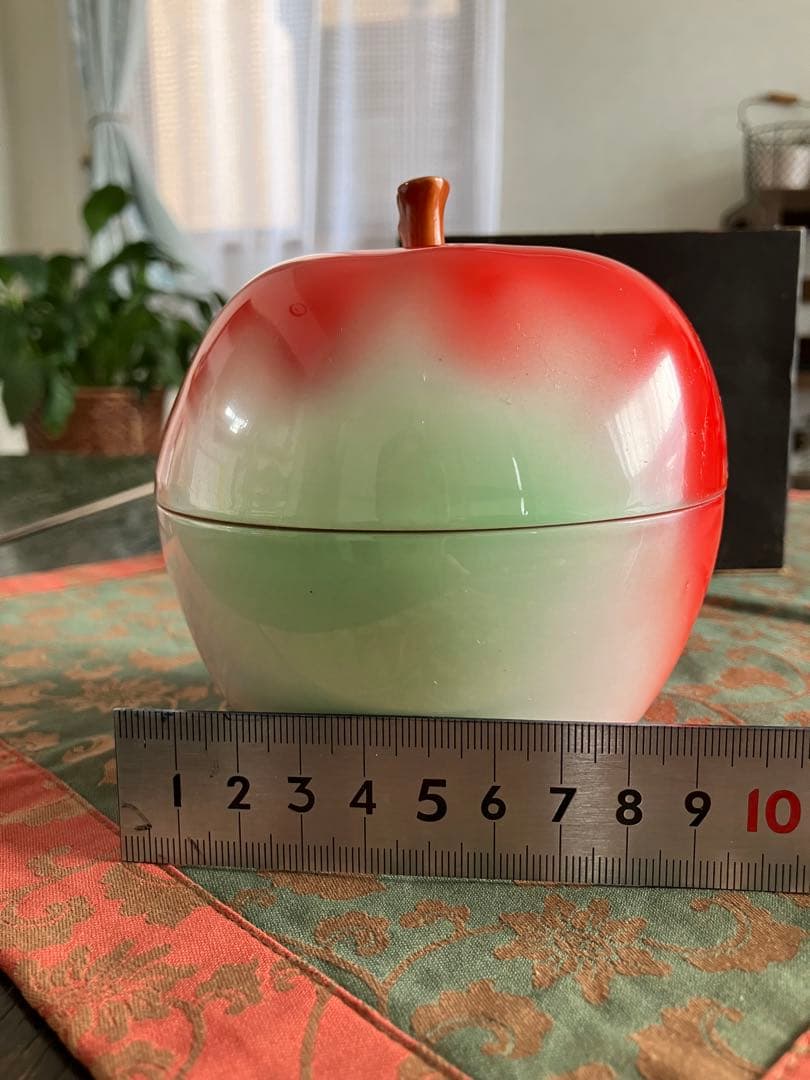 オールドノリタケ 日本陶器會社 1935年 林檎　蓋付小物入れ　希少