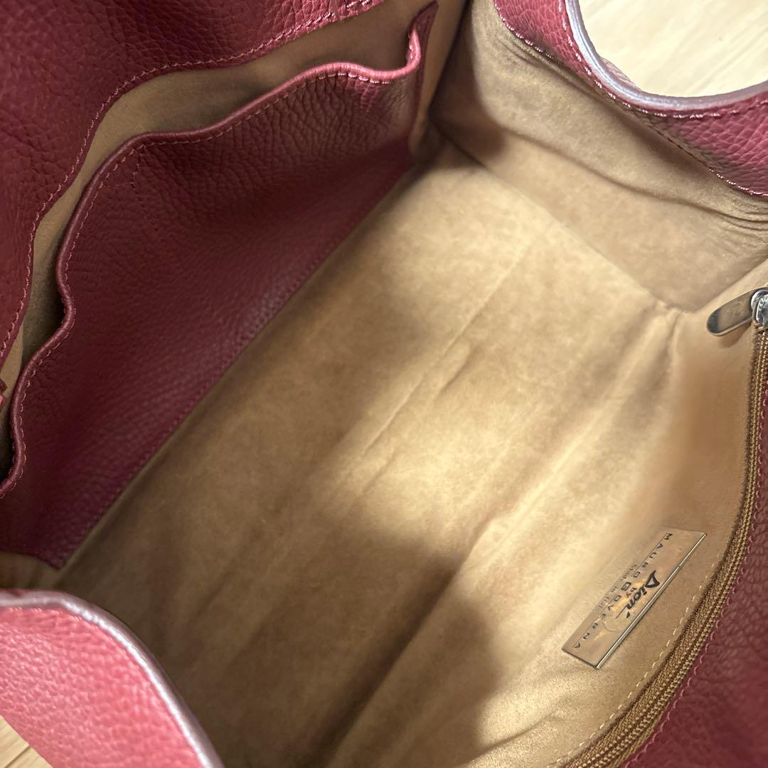 MAURO GOVERNA レザー 2WAY バッグ レッド