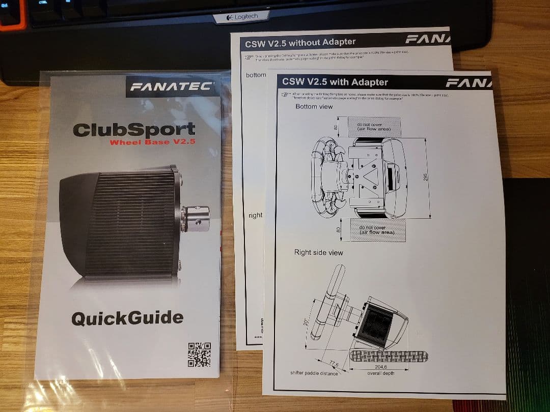 PC用ゲームコントローラー・コンバーター FANATEC ClubSport Wheel Base V2.5
