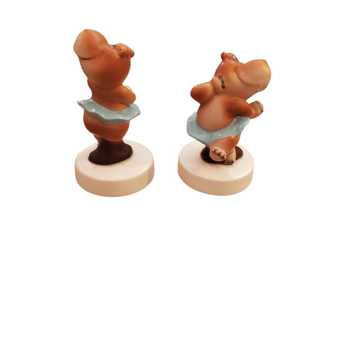 昭和レトロ　カバ　バレリーナ　置物