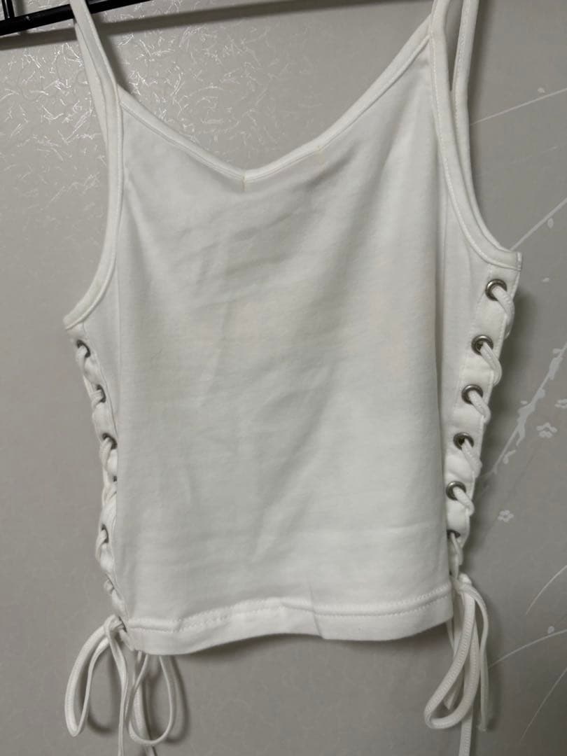 HYSTERICGLAMOUR 編み上げショート丈キャミソール