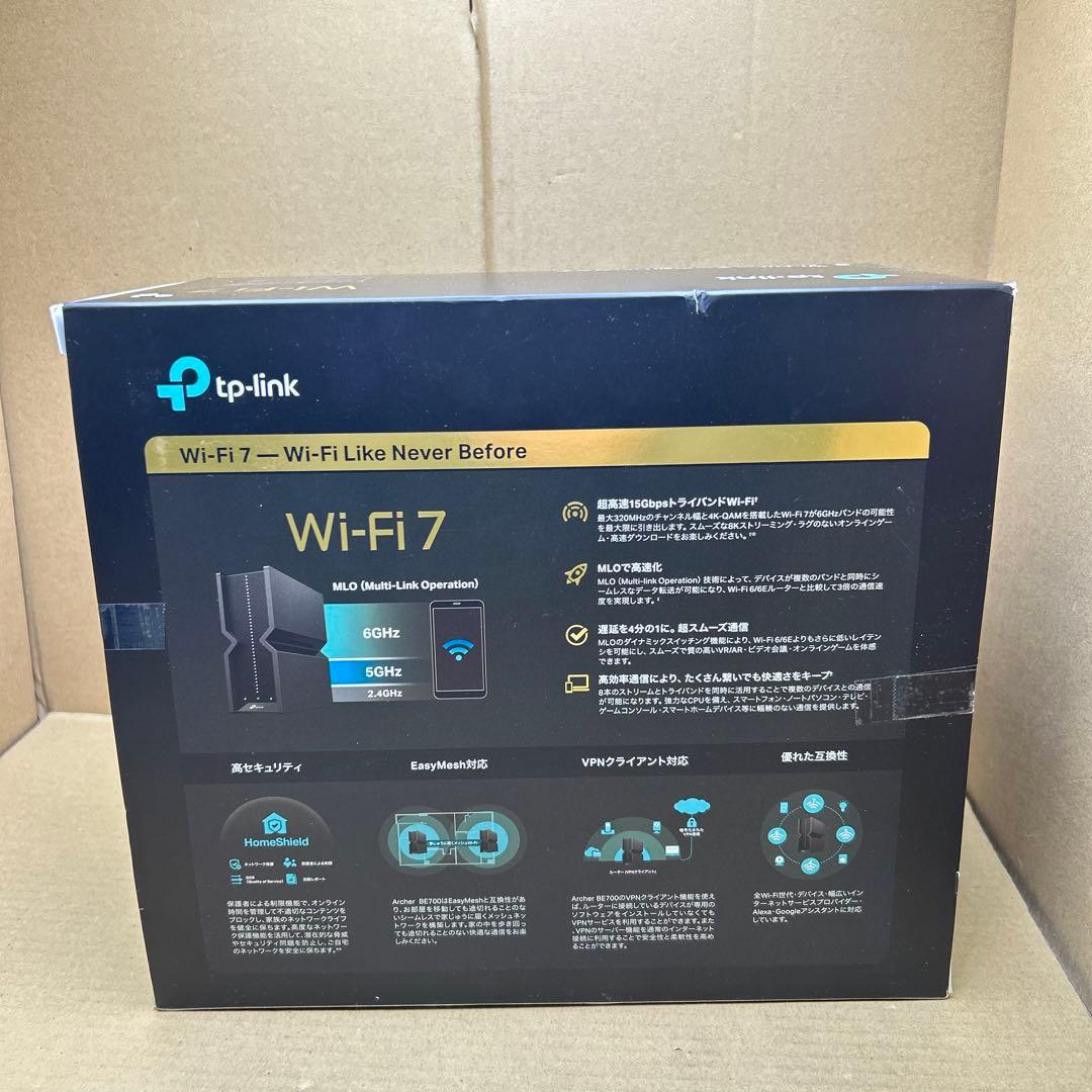 TP-Link ルーター WiFi7 BE15000 Archer BE700