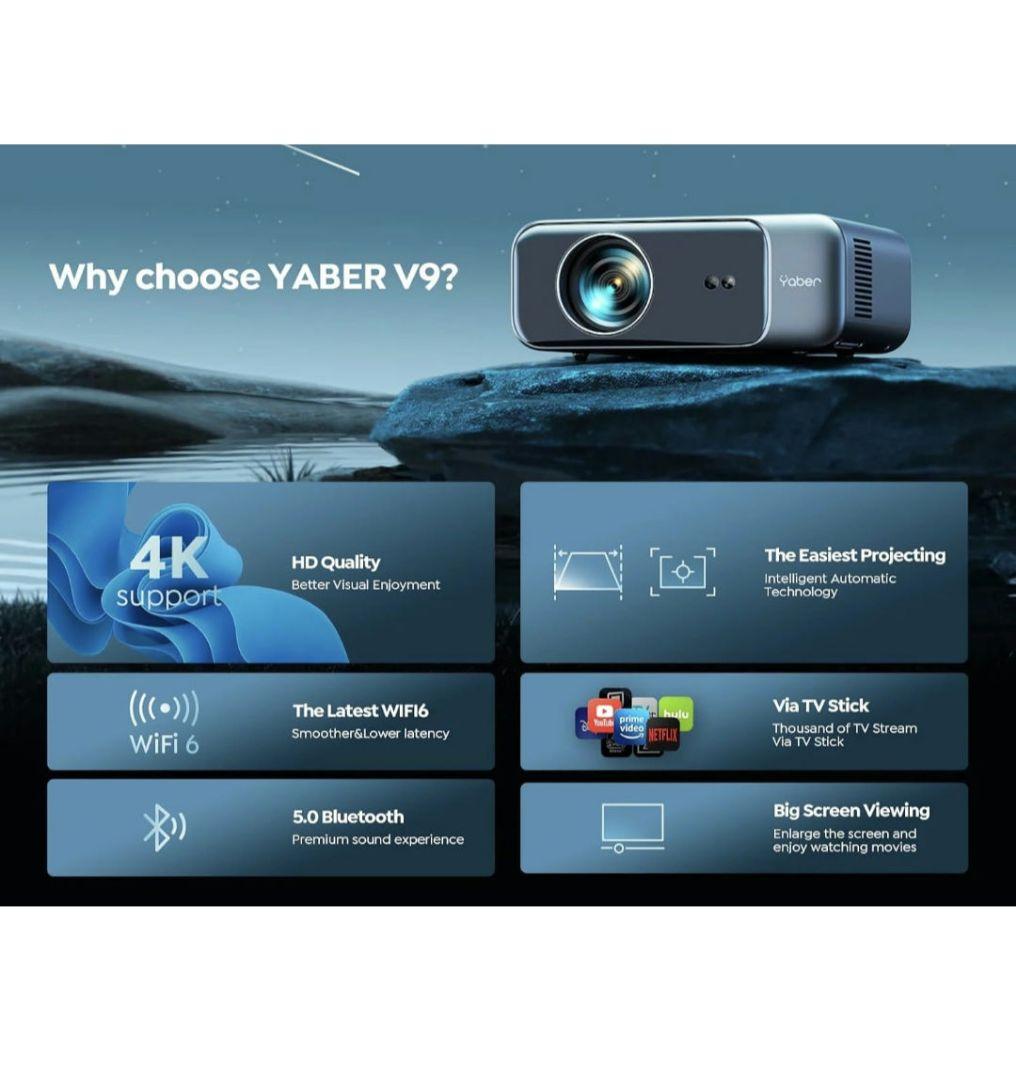 【新品】YABER PROV9 プロジェクター