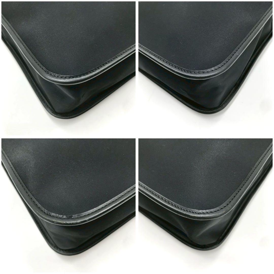 美品/定価10万✨バーバリー ビジネスバッグ ノバチェック レザー ブラック