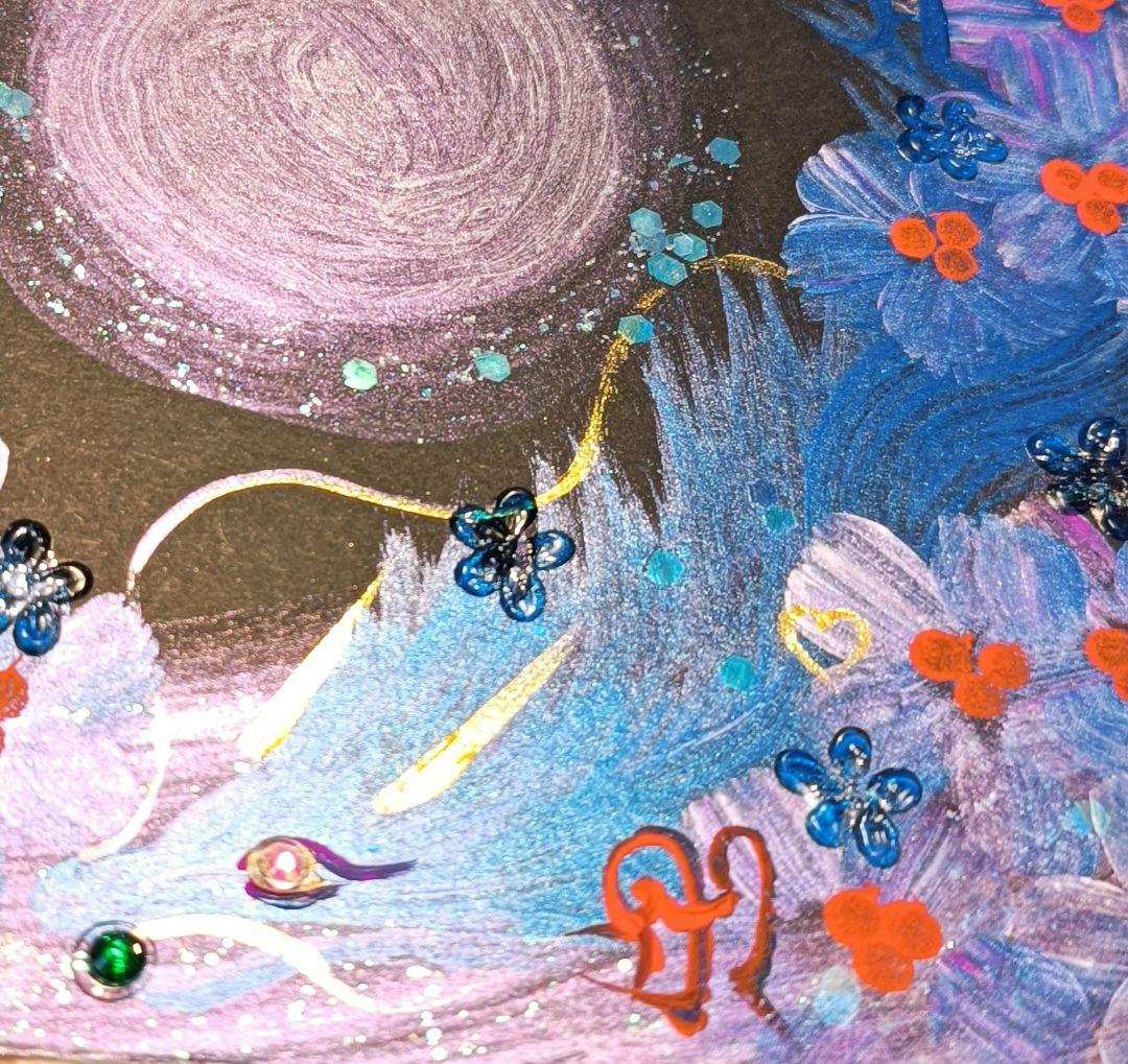 開運絵画　❀優雅なる自由❀梵字鬼門