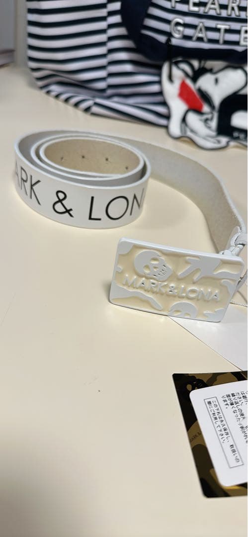 新品未使用❤️MARK&LONA ホワイトベルト