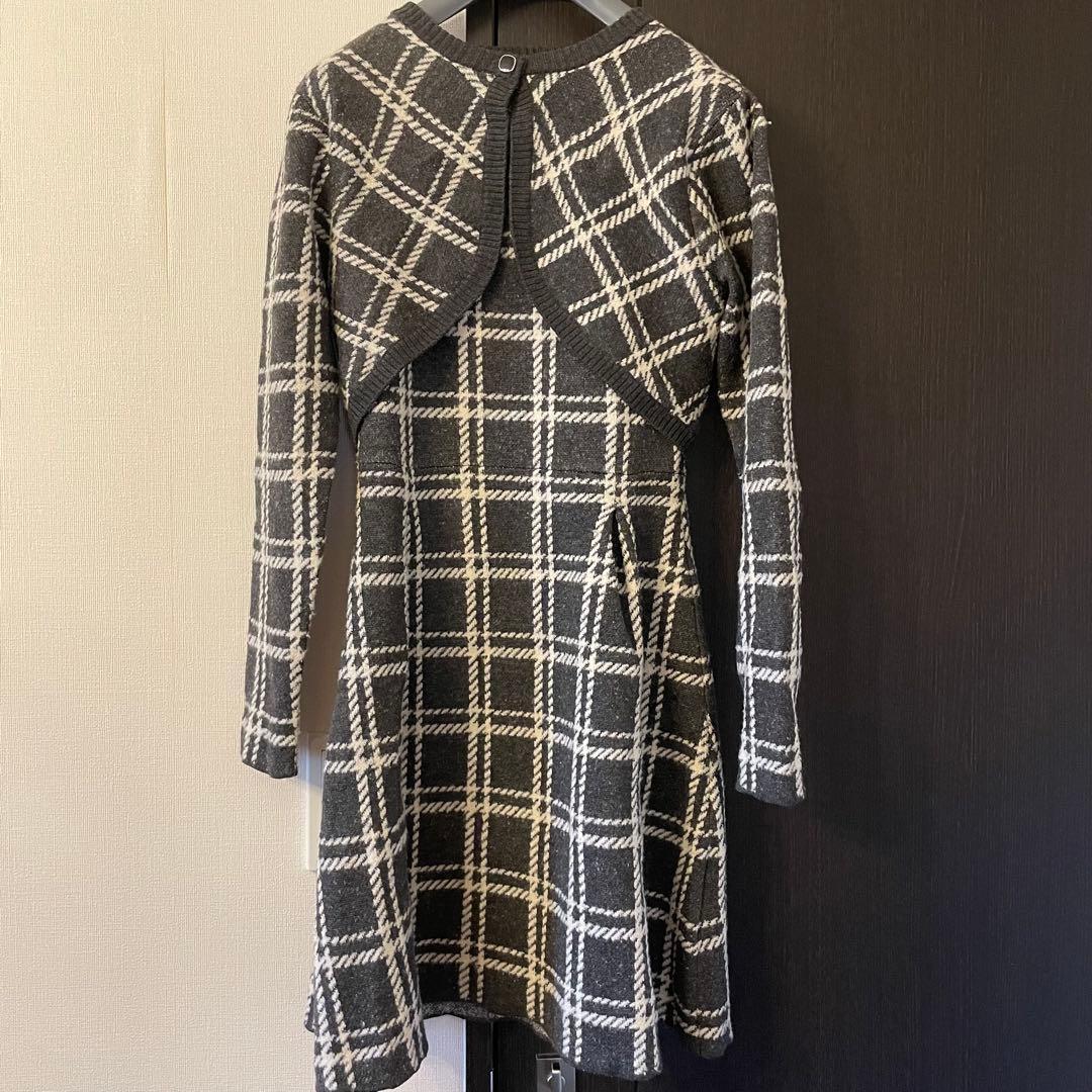 ワンピース Her lip to Pantheon Checked Knit Dress S