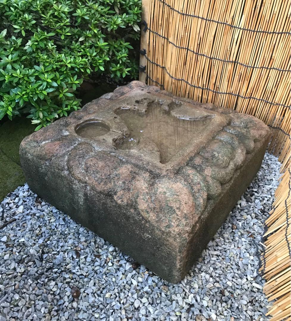 【石鉢・富士山水鉢・蹲・茶庭・オブジェ】庭石箱庭バードバス苔玉水石ガーデニング