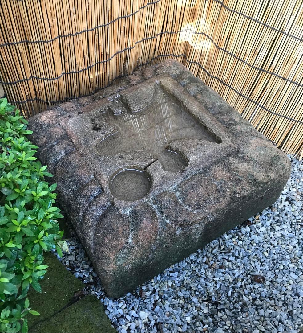 【石鉢・富士山水鉢・蹲・茶庭・オブジェ】庭石箱庭バードバス苔玉水石ガーデニング