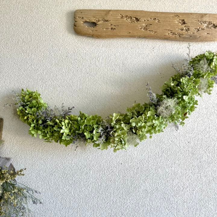 アナベル紫陽花 ガーランド