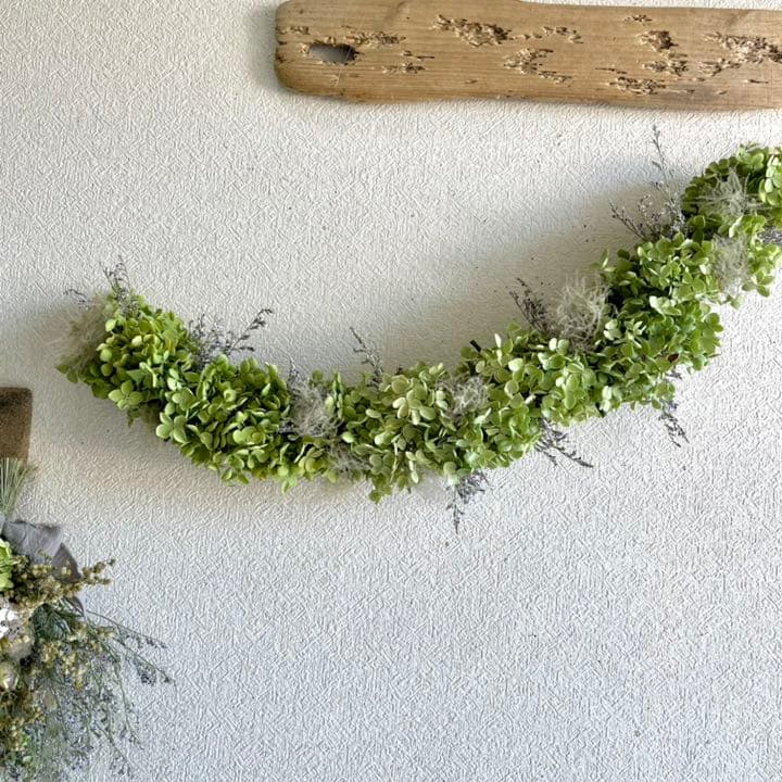 アナベル紫陽花 ガーランド