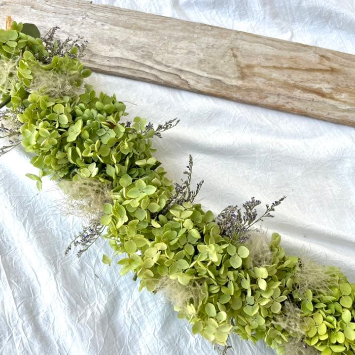 アナベル紫陽花 ガーランド