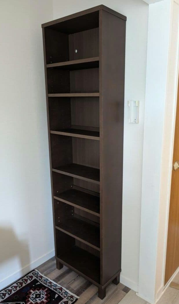 無印良品 　シェルフ 本棚　木製　ダークブラウン