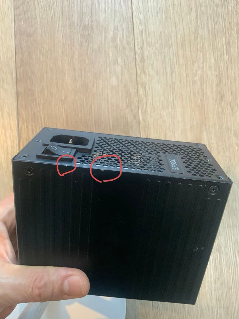 【付属品完備】Corsair SF600 Platinum SFX電源 600W