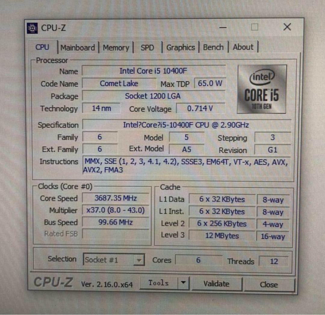 [チュオン] i5-10400F