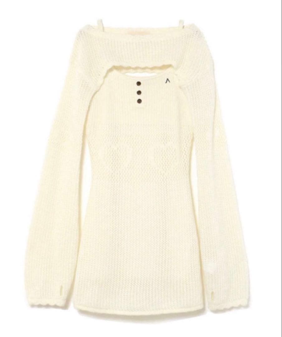 ワンピース Heart stitch mini dress