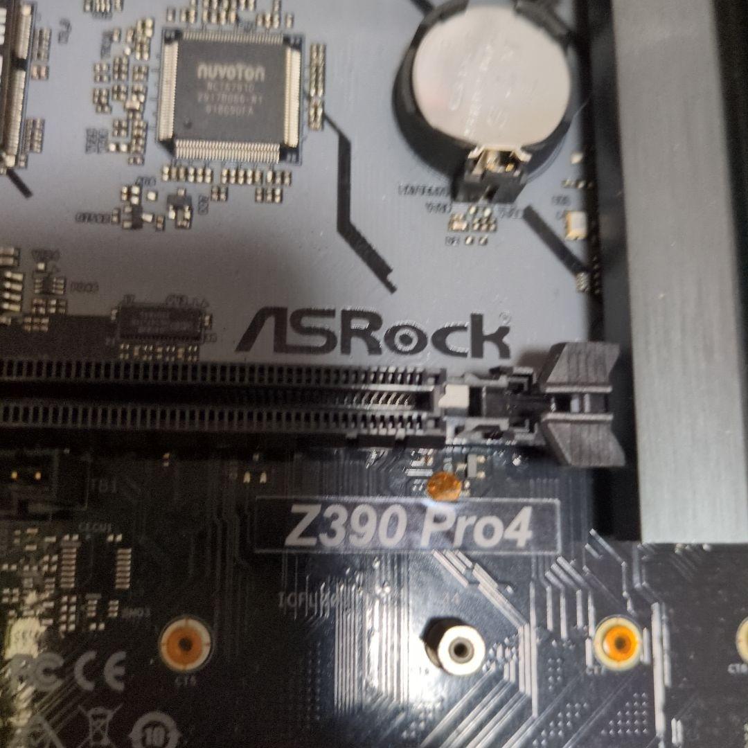 ASRock Z390-Pro4 マザーボードとCPU メモリセット