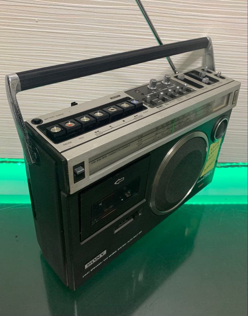 ソニー SONY CF-1980Ⅱ ラジカセ オーディオ機器 ラジオ動作品美品