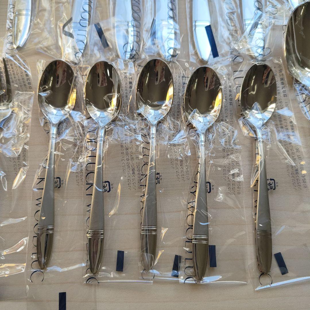 未使用　LUCKYWOOD　ラッキーウッド　カトラリーセット　25本　18-8