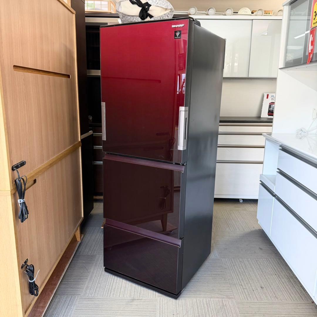 シャープ 2018年製 356L冷蔵庫 プラズマクラスターどっちもドア