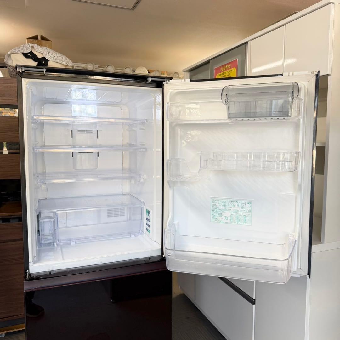 シャープ 2018年製 356L冷蔵庫 プラズマクラスターどっちもドア