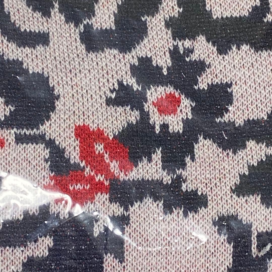 L 新品　タグ付　キャロウェイ　ジャガード　ニット　花柄　フラワー　レディース