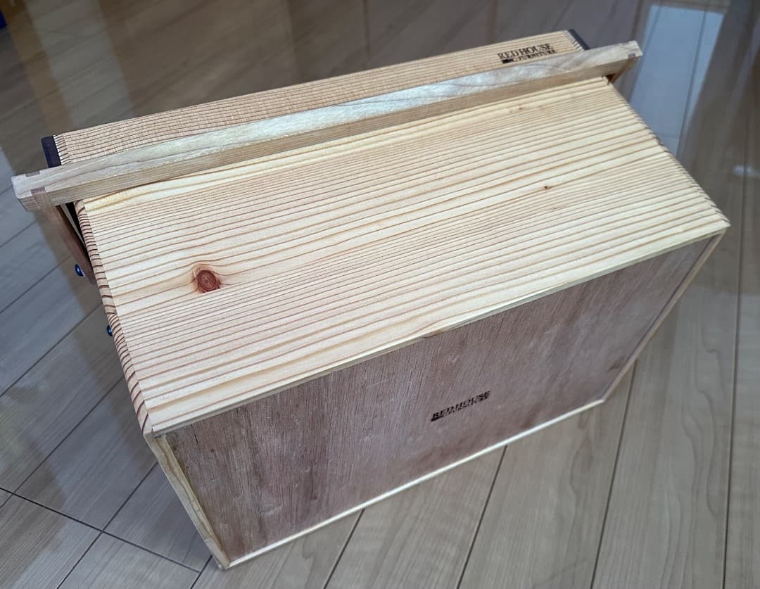 ウッドバスケット　Ｌサイズ　フタ付き