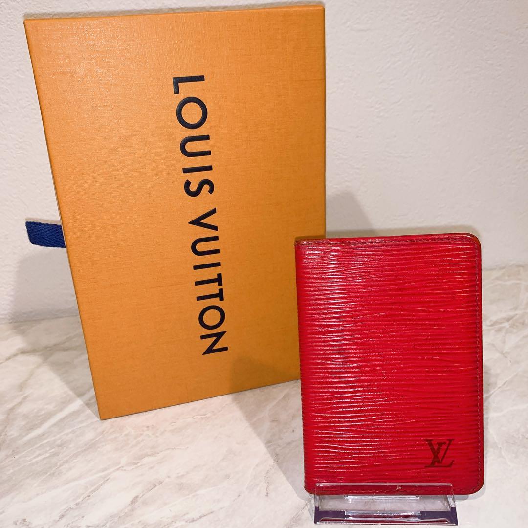 LOUIS VUITTON エピレザー 名刺入れ レッド