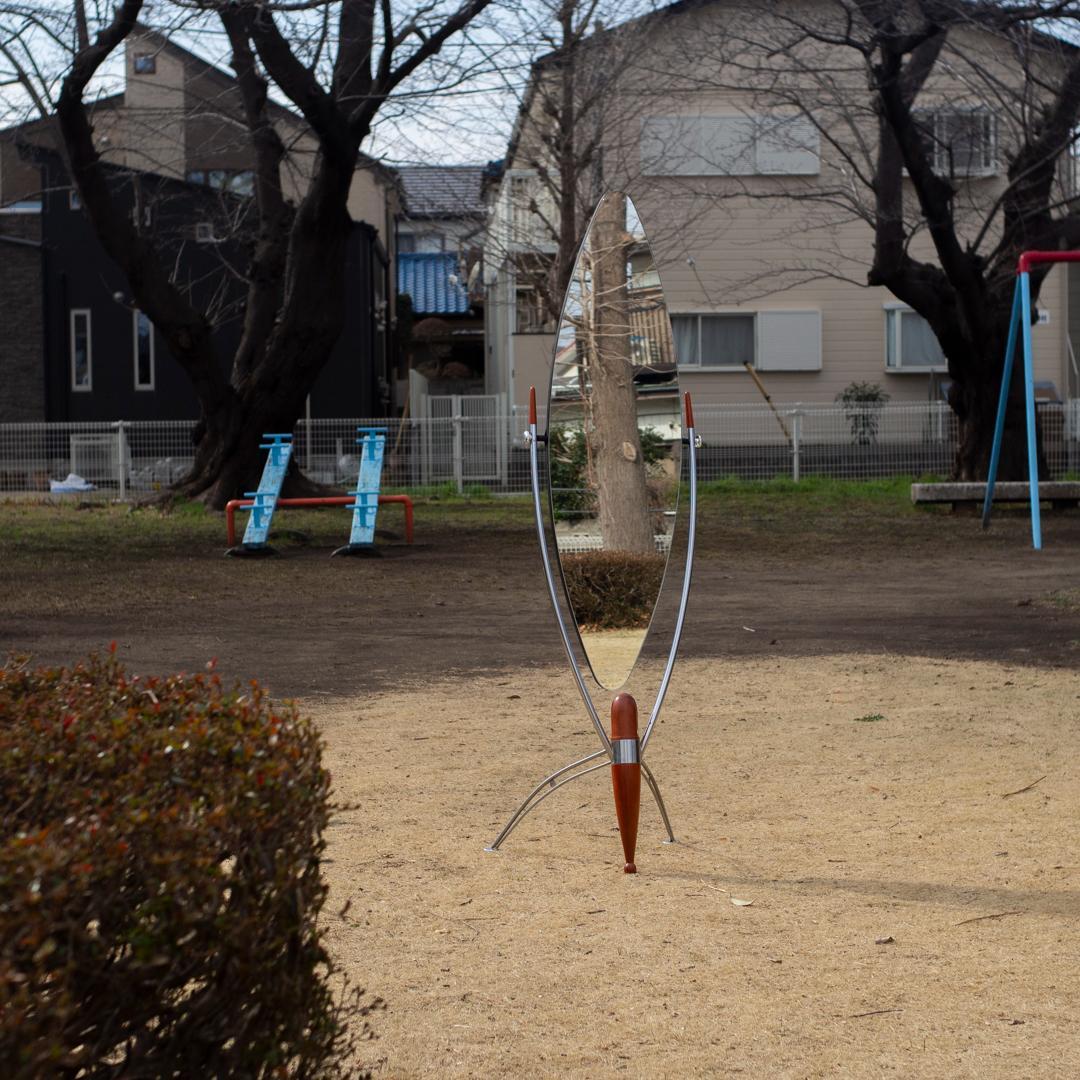 レア スペースエイジ スタンドミラー 姿見 鏡 DULTON ダルトン