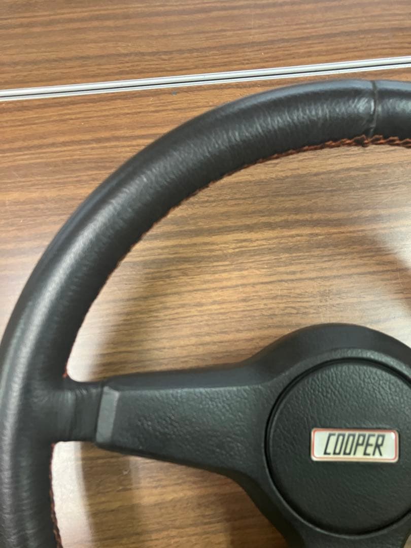 ローバーミニ　クーパー　レザー巻きステアリング