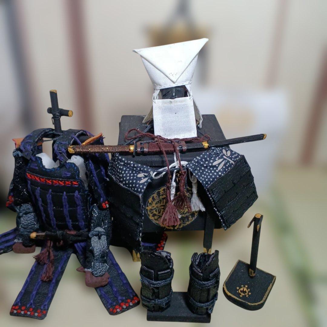 戦国武将（蜂須賀至鎮よししげ）と（大谷吉継）の鎧兜を参考に製作