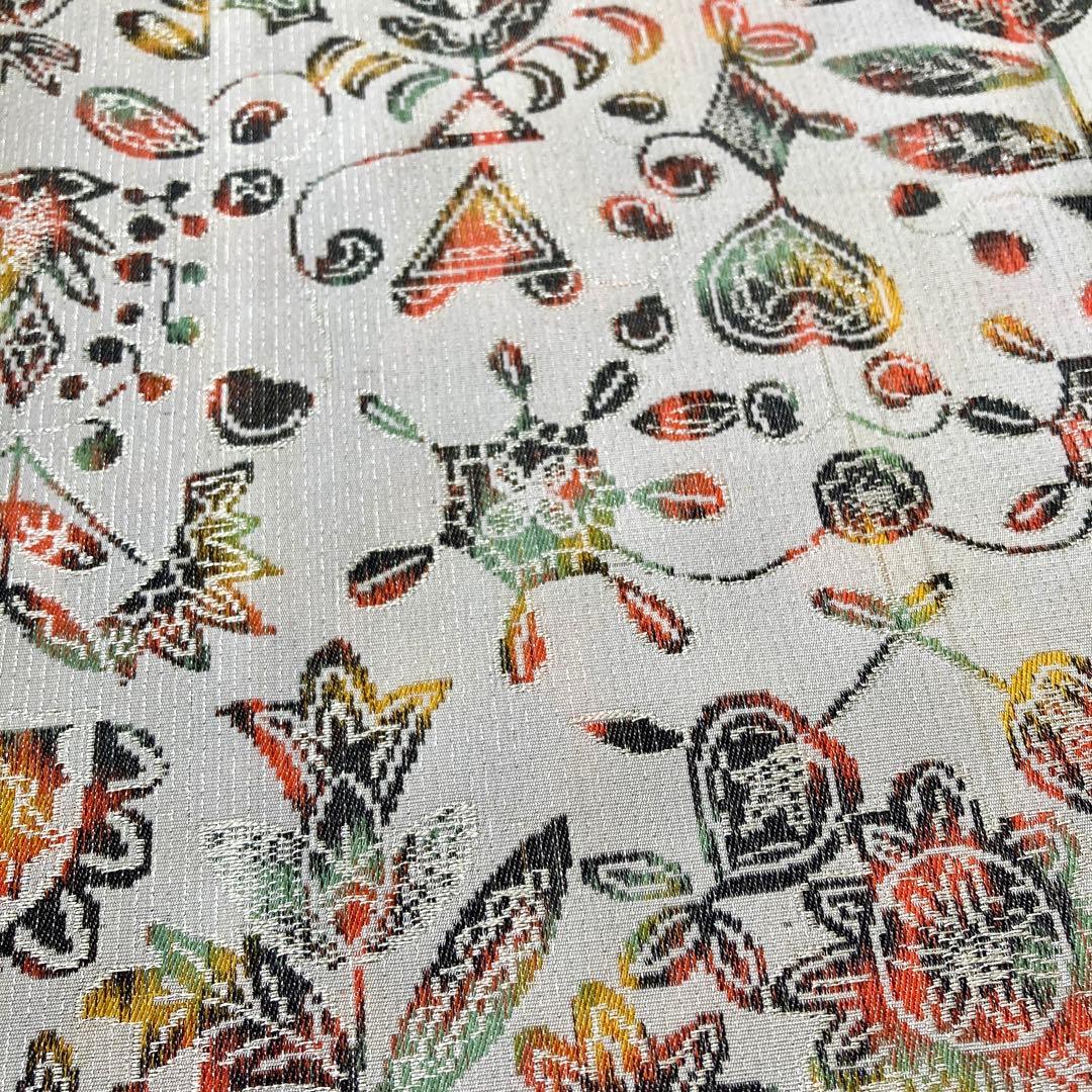 身丈162 セミアンティーク お召　着物　NO6