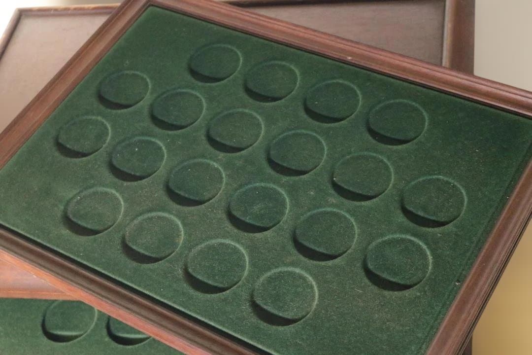 フランクリンミント レンズ  収納ケース 木箱 レトロ