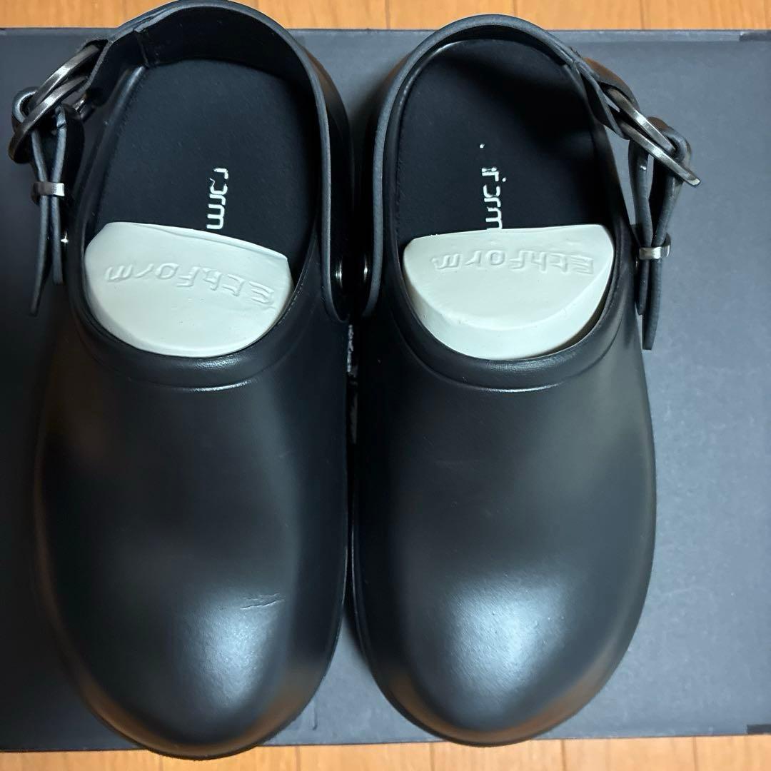 エフォーム Ethform サボサンダル S 黒 美品