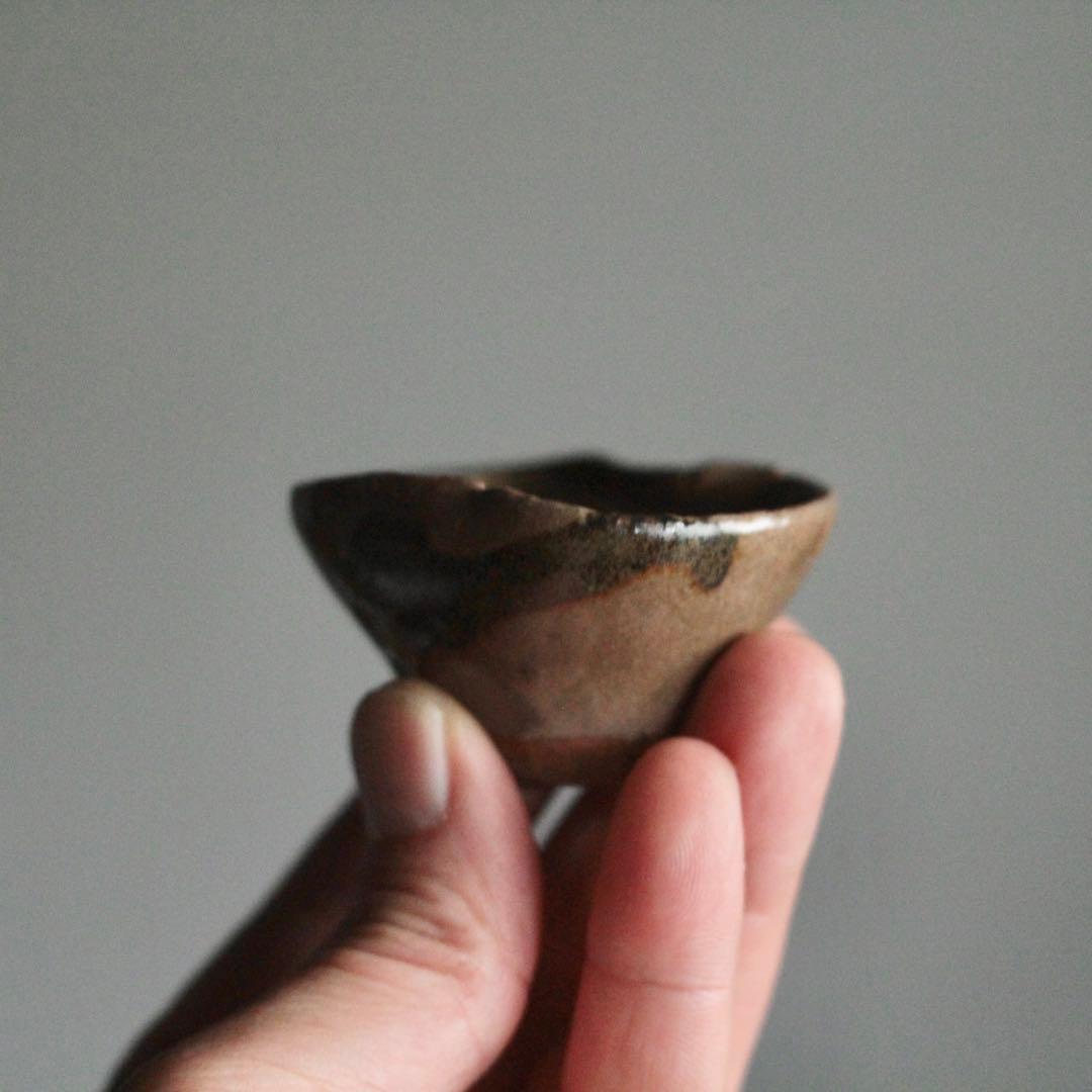 京唐津 ぐい呑み 盃 幕末〜明治 絵唐津 古美術 古道具 アンティーク