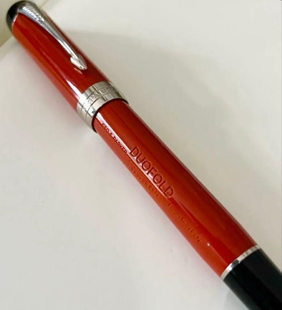 Parker デュオフォールド　ビッグレッド　センテニアル　Fニブ