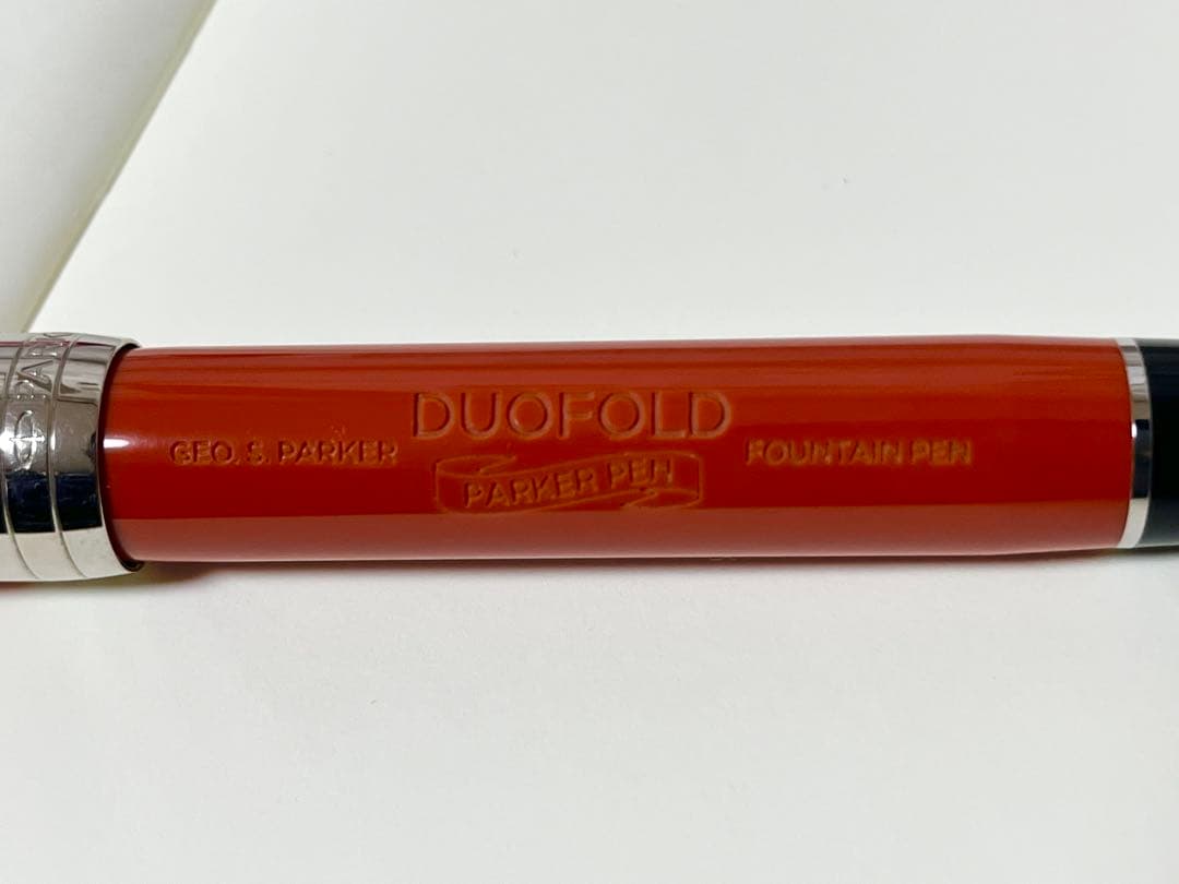 Parker デュオフォールド　ビッグレッド　センテニアル　Fニブ