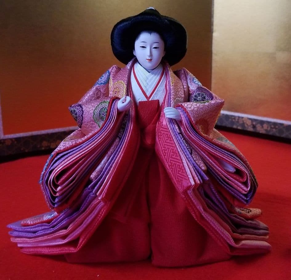 雛人形　三人官女　コンパクト