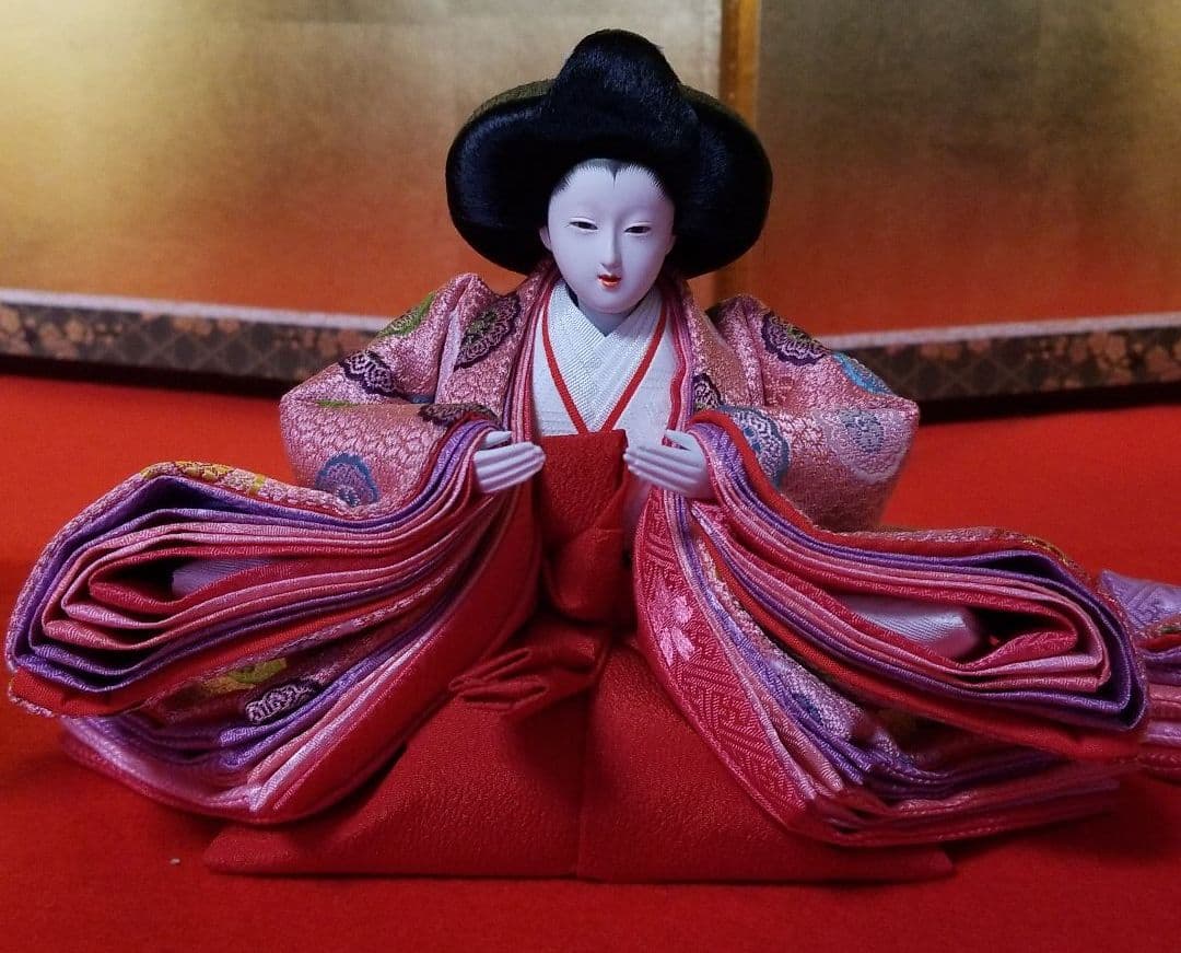 雛人形　三人官女　コンパクト