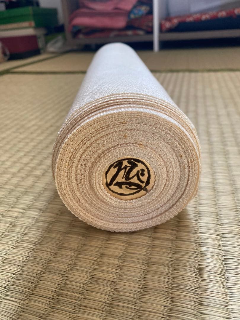 反物　みやびちりめん　正絹　白生地　無地　未仕立て　着物/i019