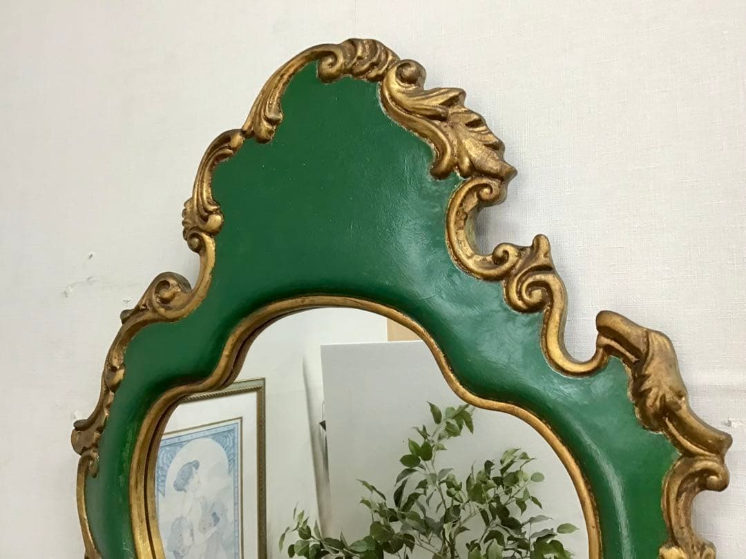 MERU☆管865☆イタリア製☆アンティーク☆壁掛け☆ウォールミラー☆鏡